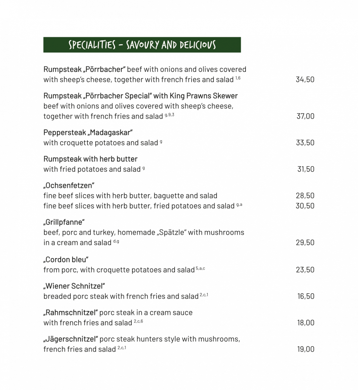 Speisekarte englisch web 2